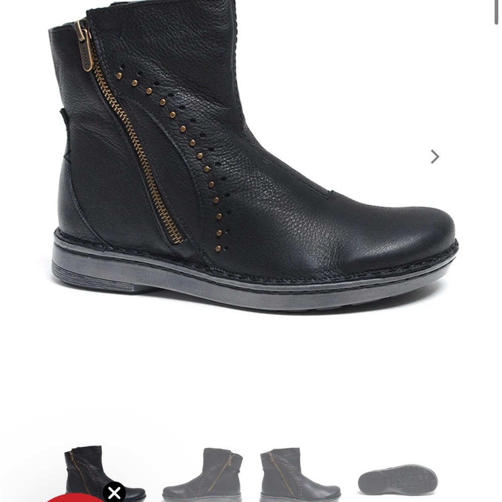 Naot Cetona Soft Black Leather Shoes - Picture 5 of 5